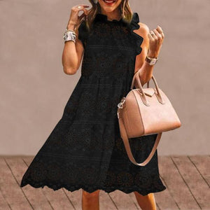 Summer Mini Dress Women  Party Dress 2021 VONDA Summer Plus Size Robe