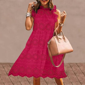 Summer Mini Dress Women  Party Dress 2021 VONDA Summer Plus Size Robe